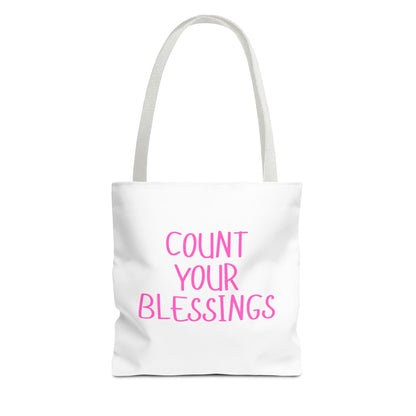 Inspirational Tote Bag - Count Your Blessings