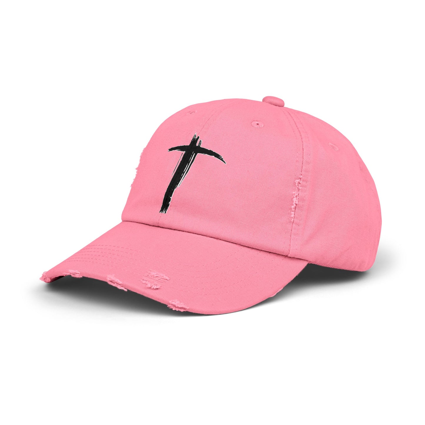Unisex Vintage Cross Cap - Casual Faith-Inspired Hat