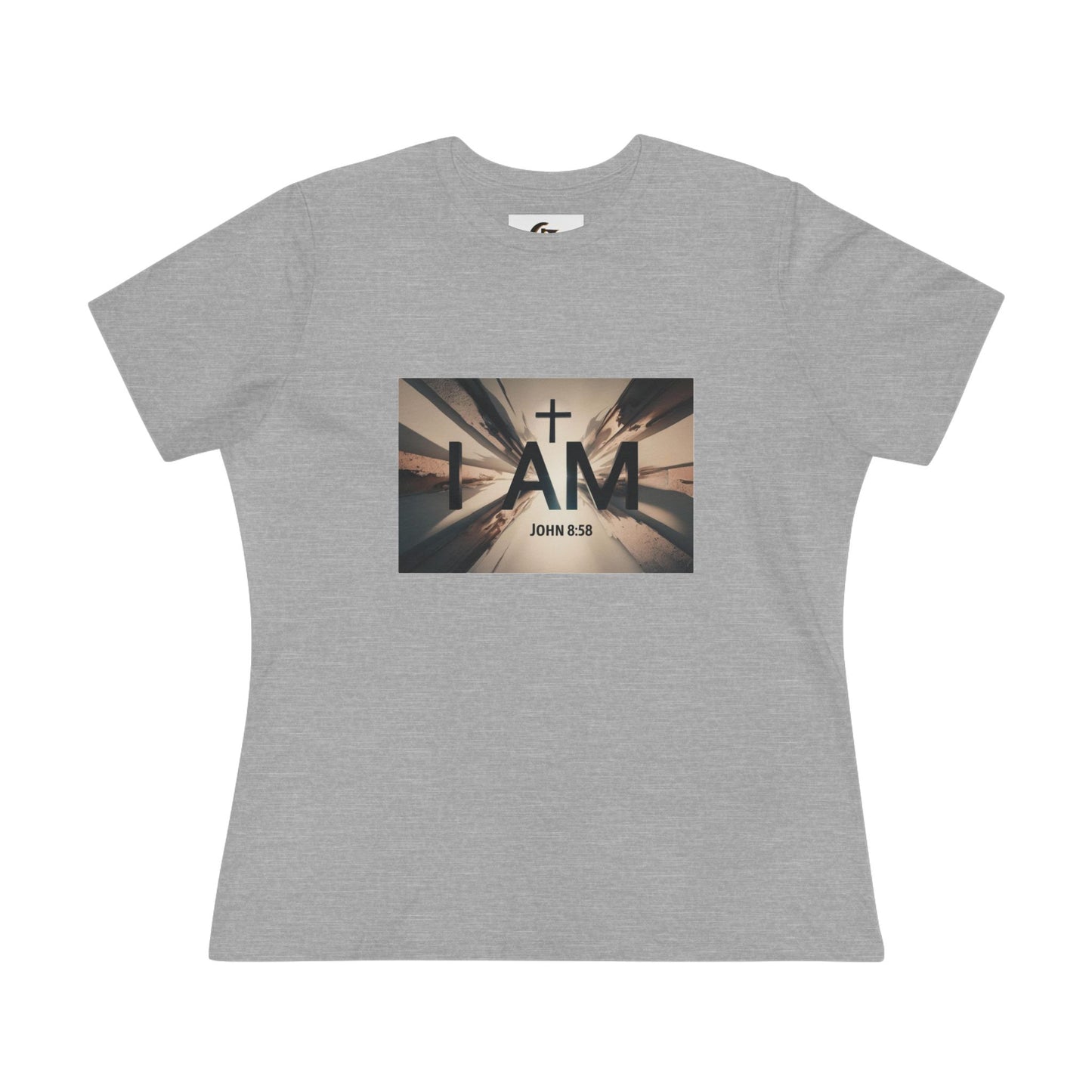 Inspirational Women Cotton Tee - I AM (John 8:58)