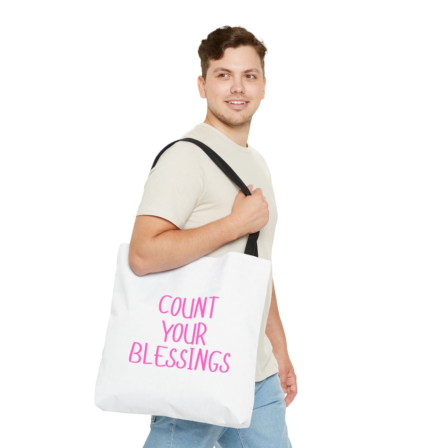 Inspirational Tote Bag - Count Your Blessings