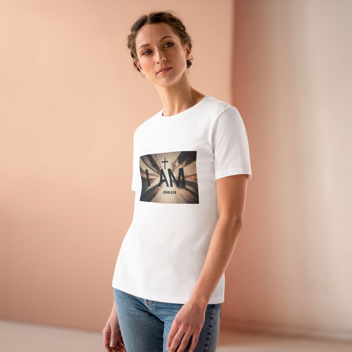 Inspirational Women Cotton Tee - I AM (John 8:58)