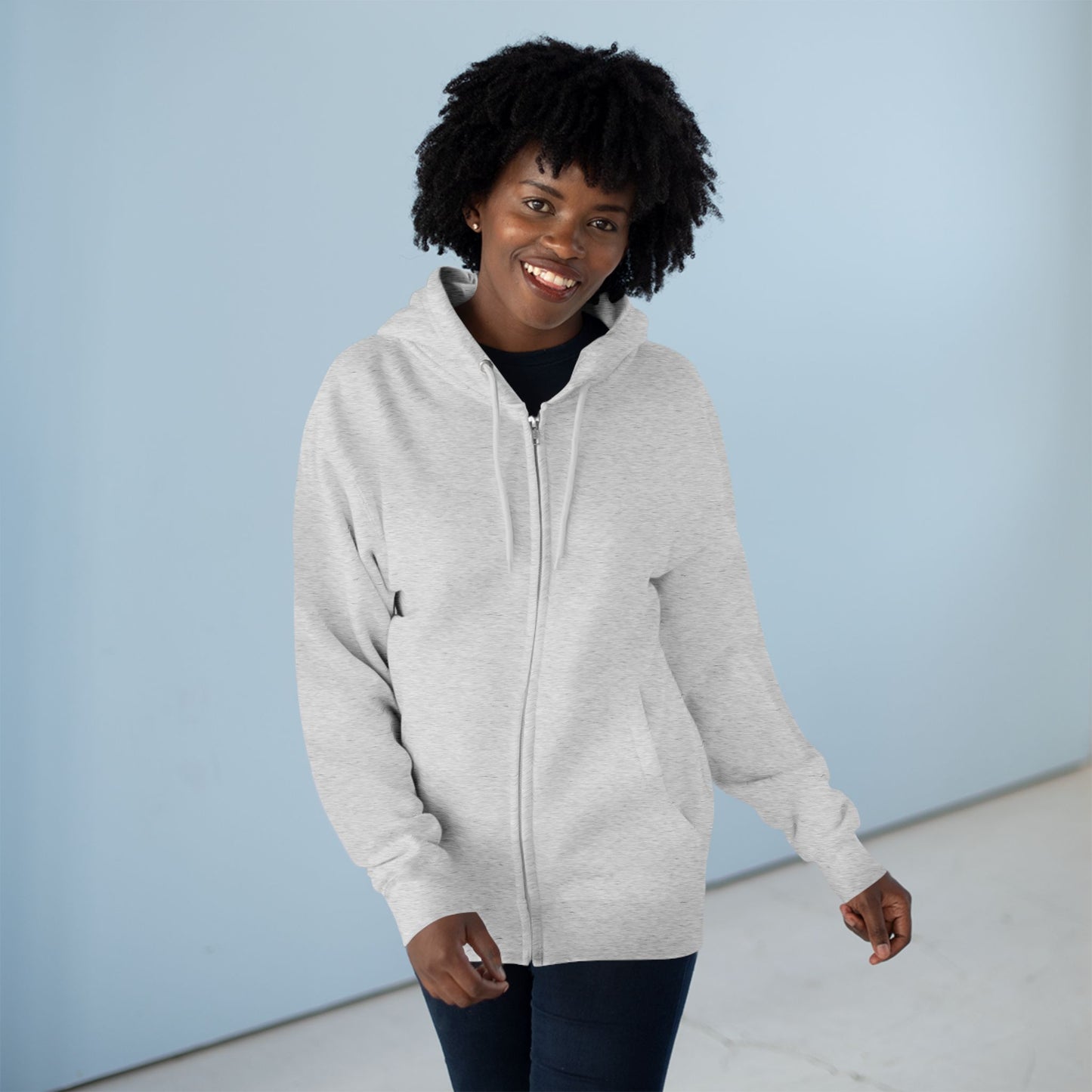 Women's Zip Hoodie - "God Has My Back"