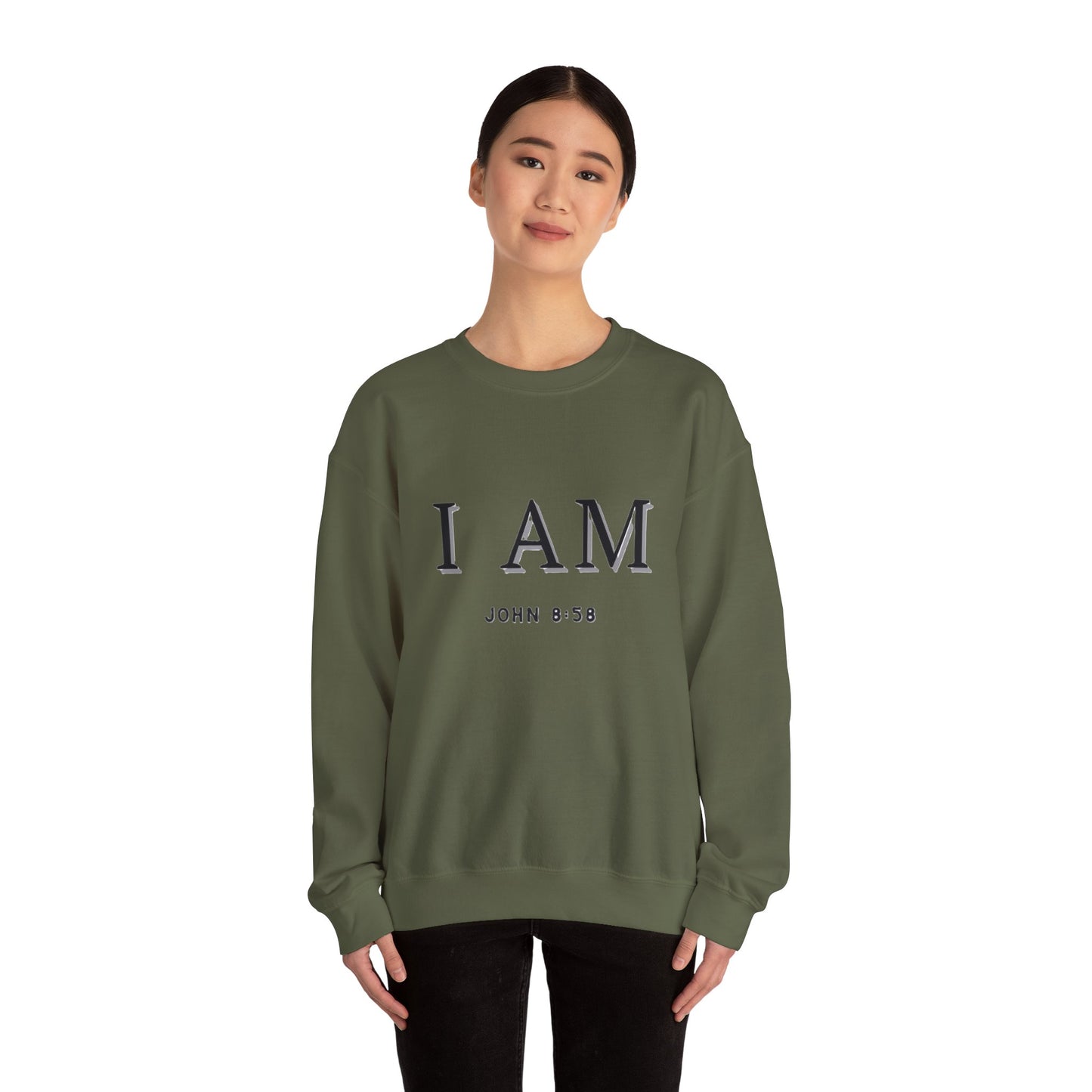 Women's Inspirational I AM Crewneck Sweatshirt -John 8:58