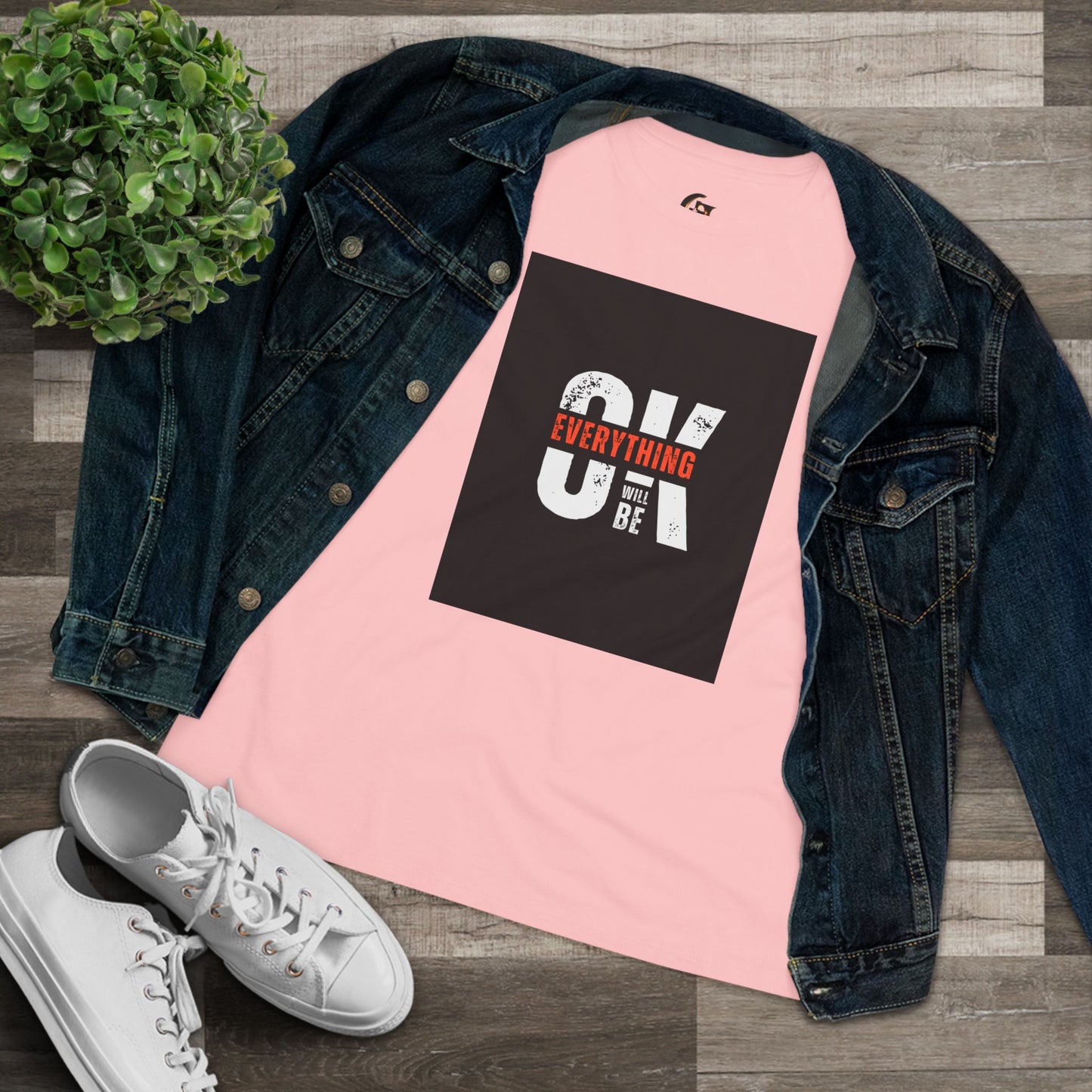 Women's Cotton Tee - 'Everything Will Be OK'
