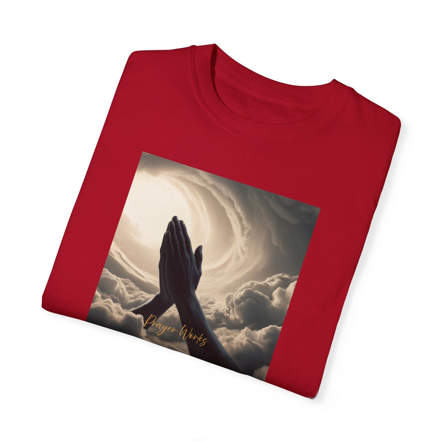 Praying Hands Unisex Garment-Dyed T-Shirt - Spiritual for Everyday Wear