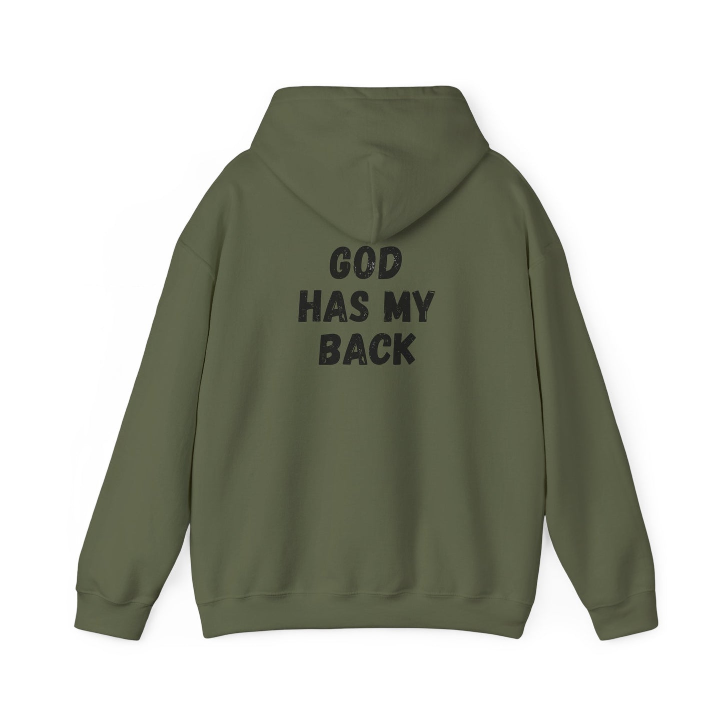 Unisex Heavy Hoodie - 'God Has My Back'