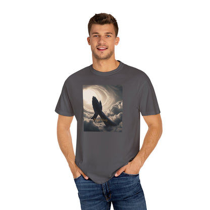 Praying Hands Unisex Garment-Dyed T-Shirt - Spiritual for Everyday Wear