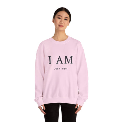Women's Inspirational I AM Crewneck Sweatshirt -John 8:58