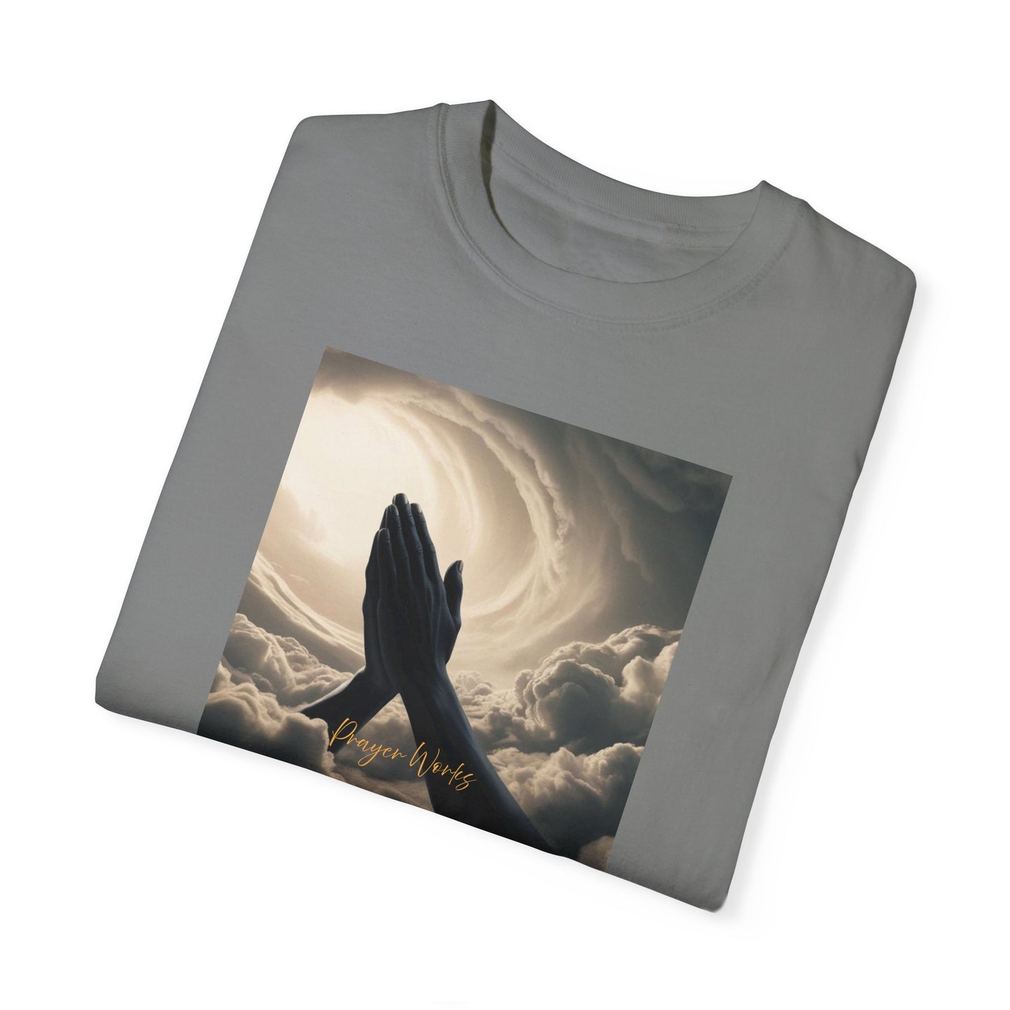 Praying Hands Unisex Garment-Dyed T-Shirt - Spiritual for Everyday Wear