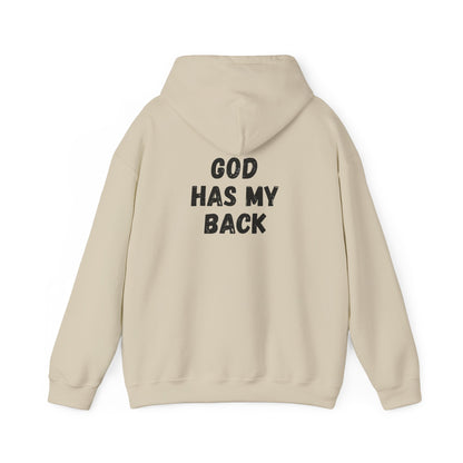 Unisex Heavy Hoodie - 'God Has My Back'