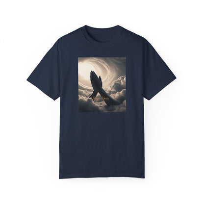 Praying Hands Unisex Garment-Dyed T-Shirt - Spiritual for Everyday Wear