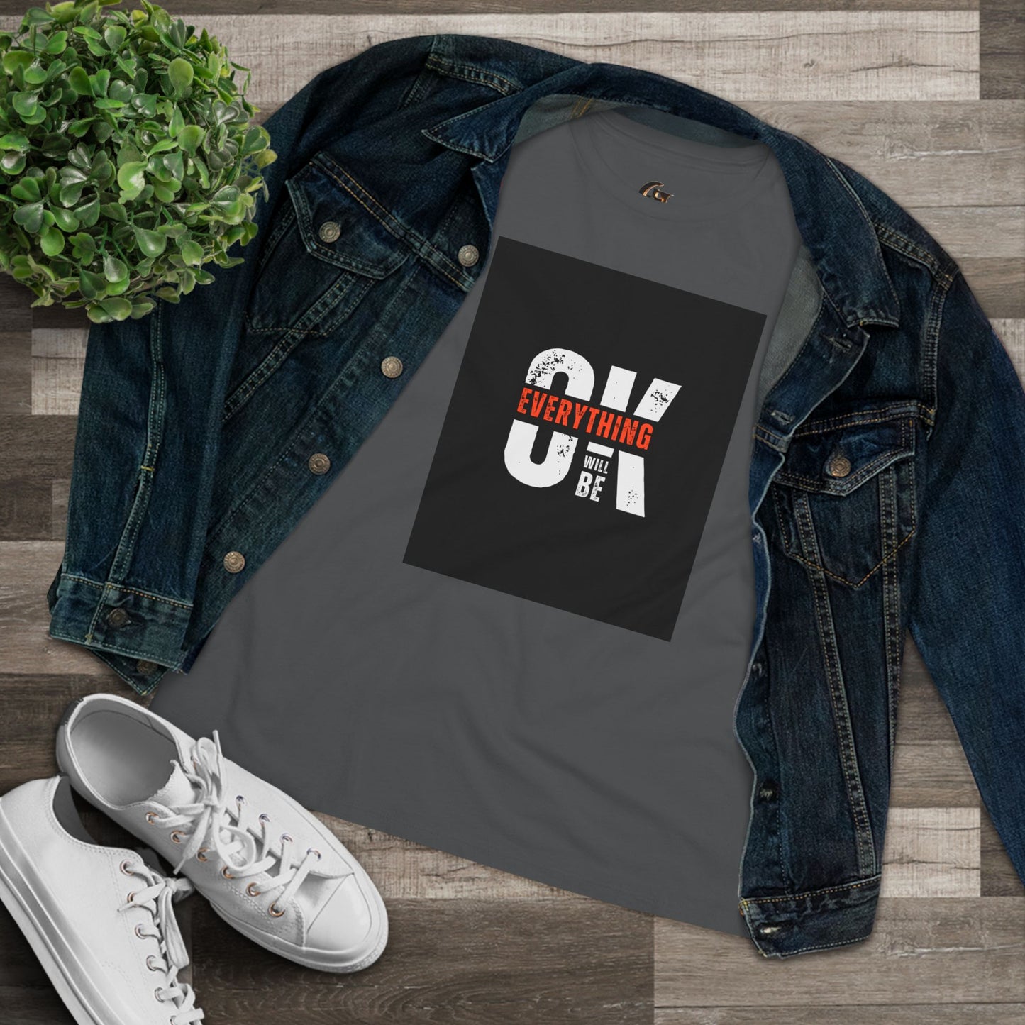 Women's Cotton Tee - 'Everything Will Be OK'