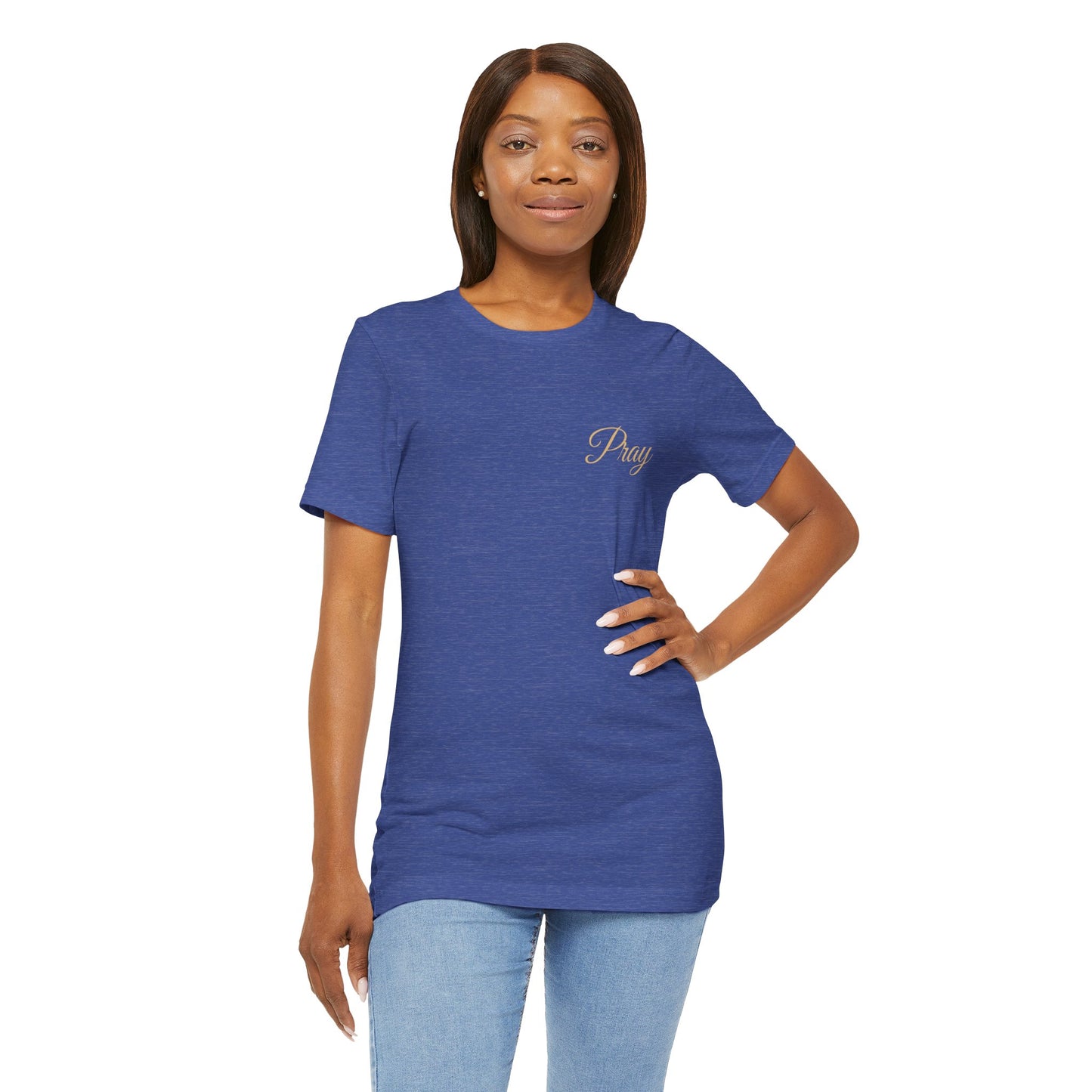 Pray Unisex Jersey Tee - Faith-Inspired Short Sleeve Shirt