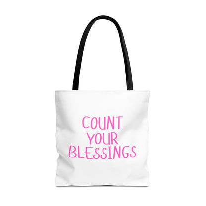 Inspirational Tote Bag - Count Your Blessings