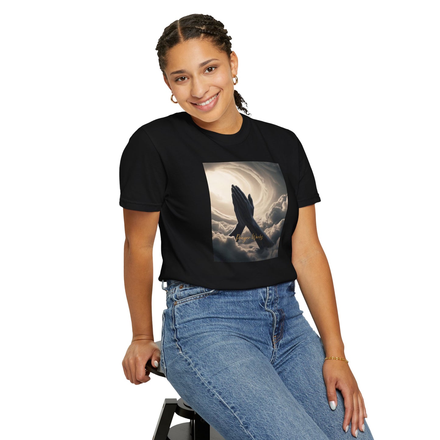 Praying Hands Unisex Garment-Dyed T-Shirt - Spiritual for Everyday Wear