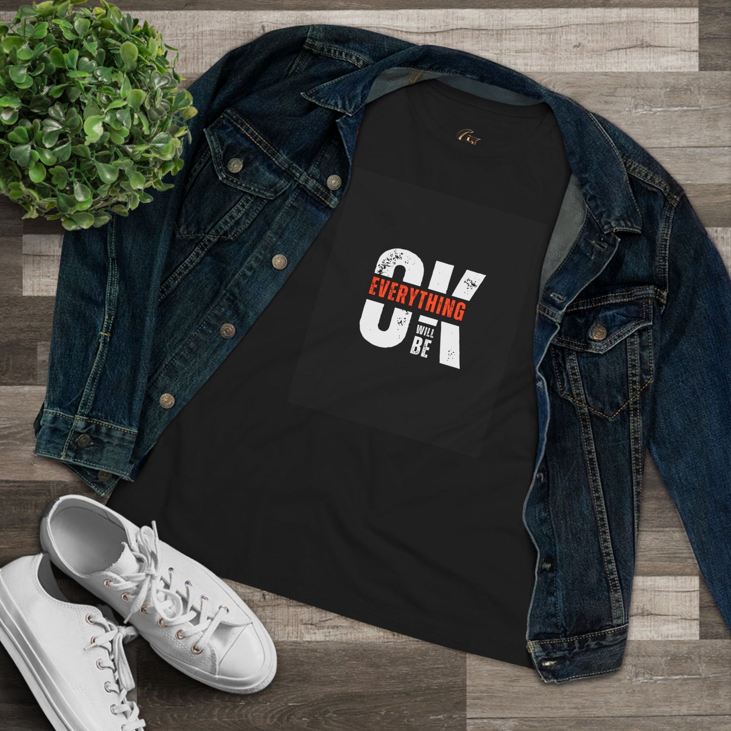 Women's Cotton Tee - 'Everything Will Be OK'
