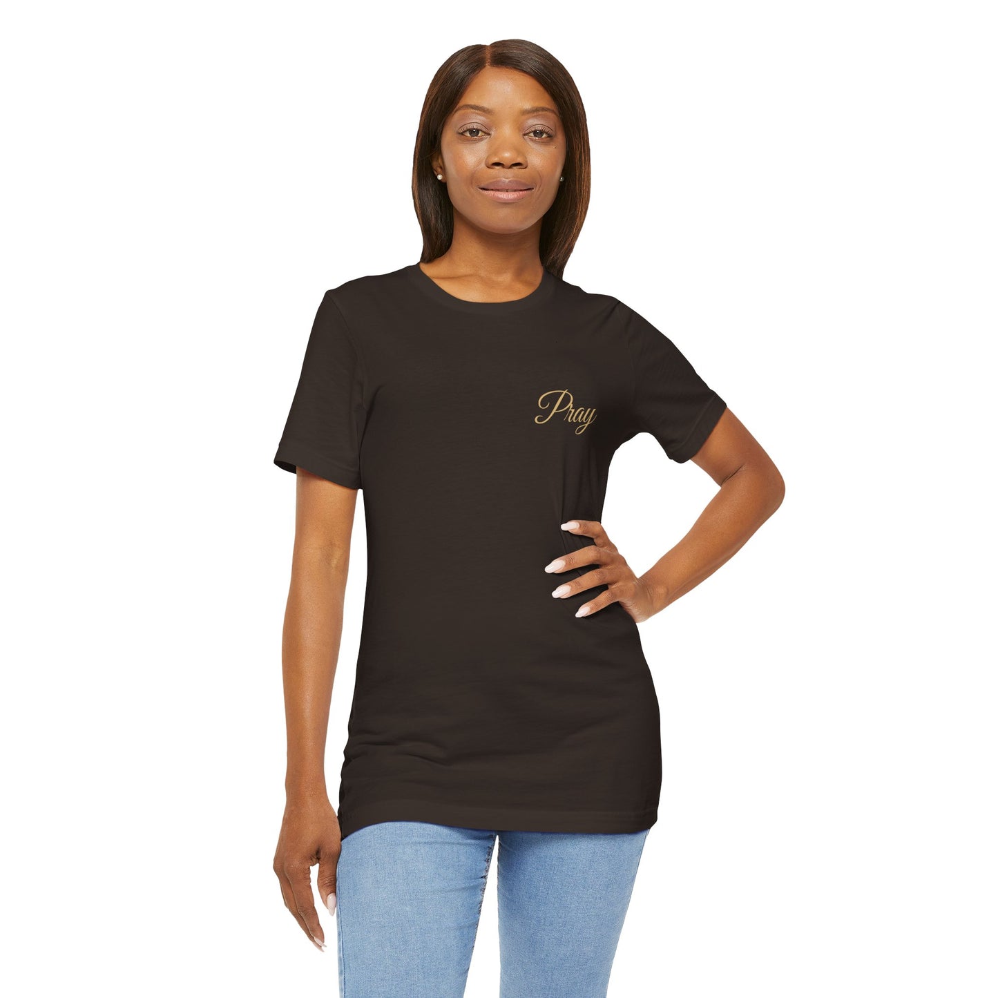 Pray Unisex Jersey Tee - Faith-Inspired Short Sleeve Shirt