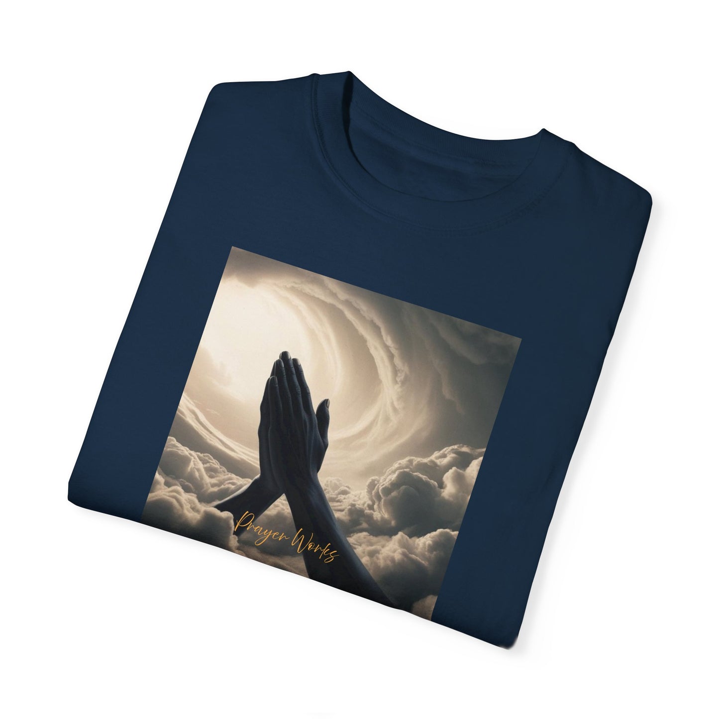 Praying Hands Unisex Garment-Dyed T-Shirt - Spiritual for Everyday Wear