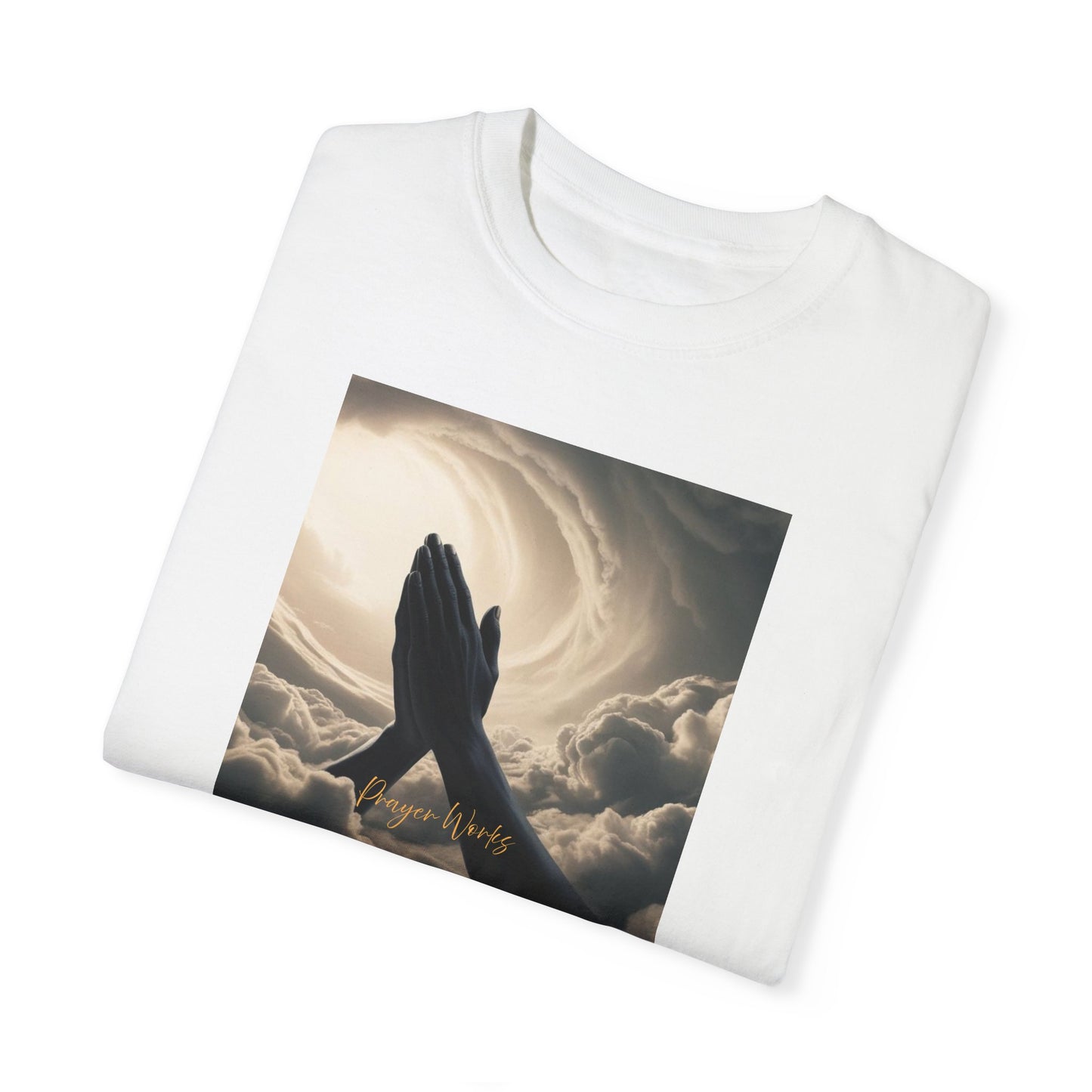 Praying Hands Unisex Garment-Dyed T-Shirt - Spiritual for Everyday Wear