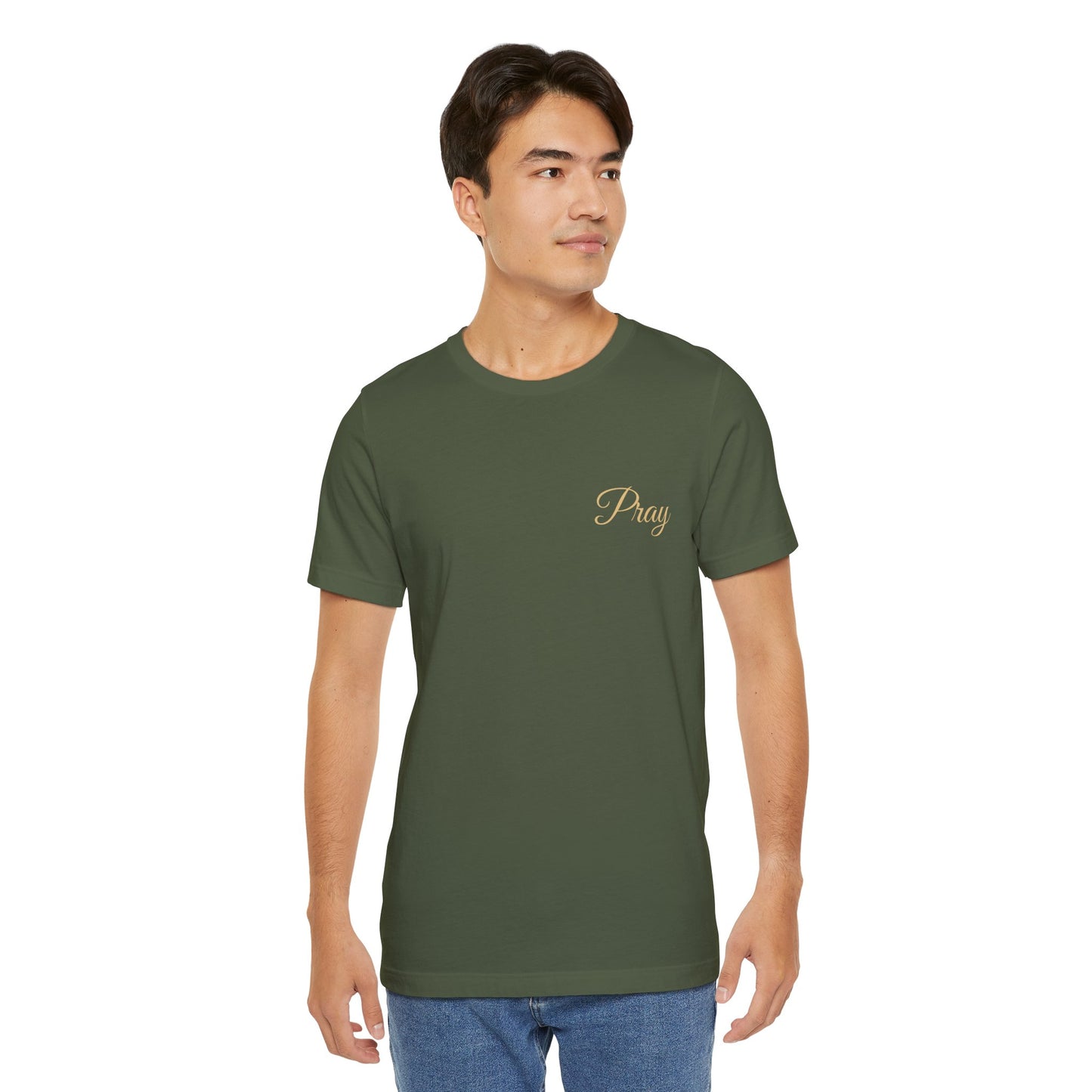 Pray Unisex Jersey Tee - Faith-Inspired Short Sleeve Shirt