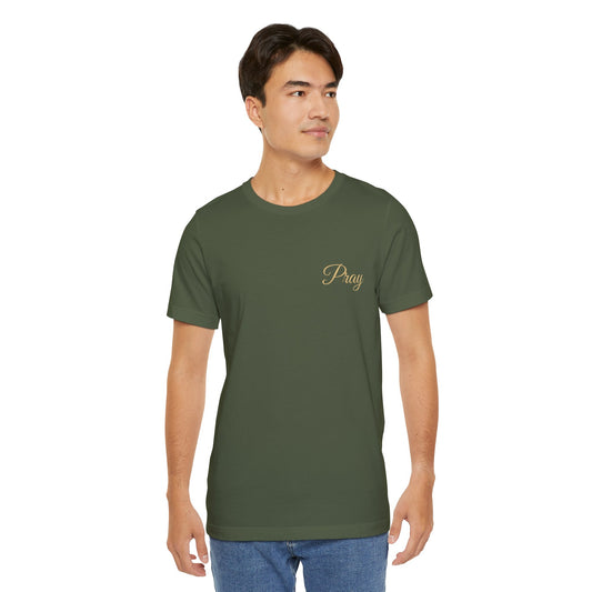 Pray Unisex Jersey Tee - Faith-Inspired Short Sleeve Shirt