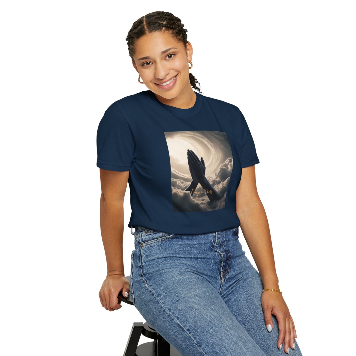 Praying Hands Unisex Garment-Dyed T-Shirt - Spiritual for Everyday Wear