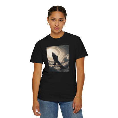 Praying Hands Unisex Garment-Dyed T-Shirt - Spiritual for Everyday Wear