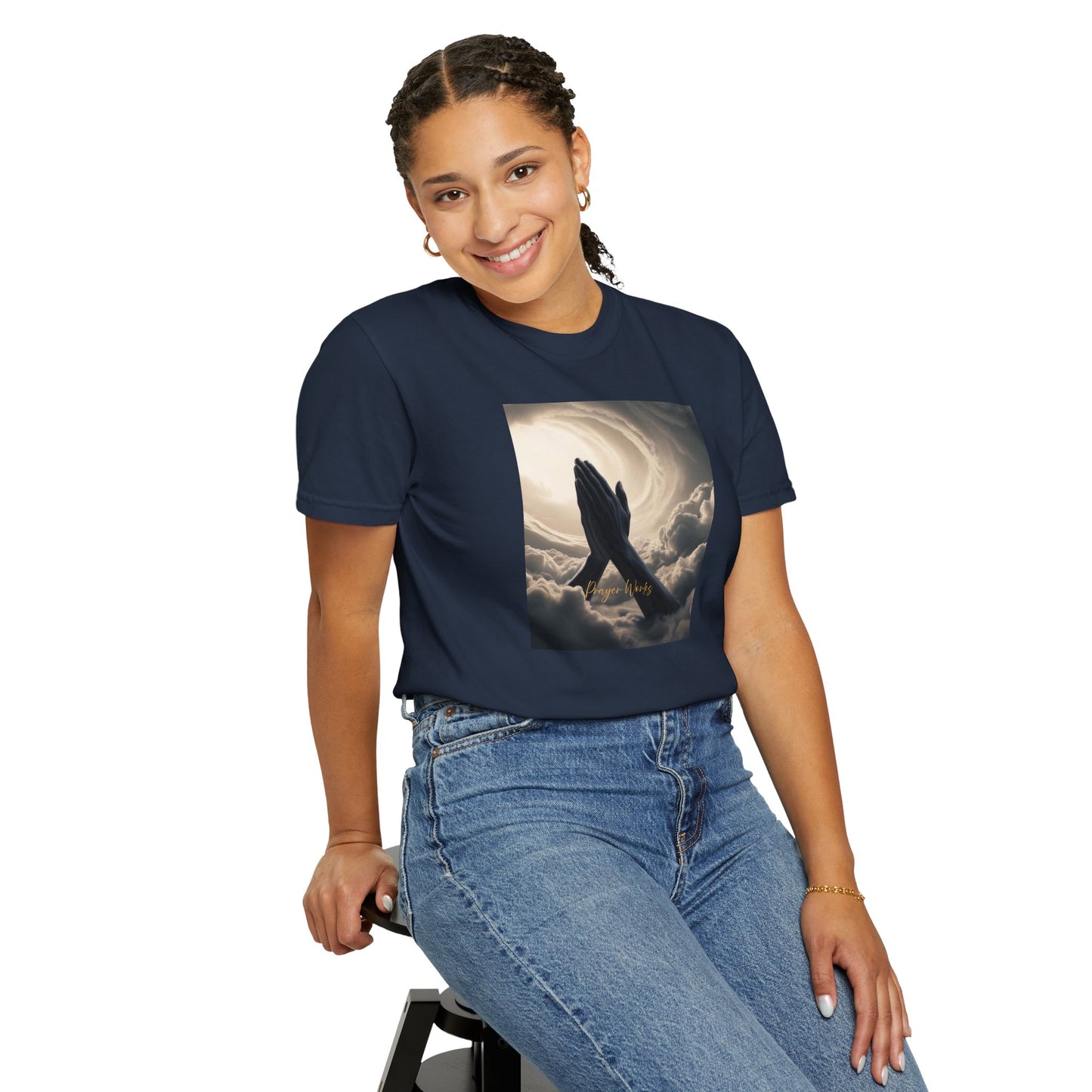 Praying Hands Unisex Garment-Dyed T-Shirt - Spiritual for Everyday Wear