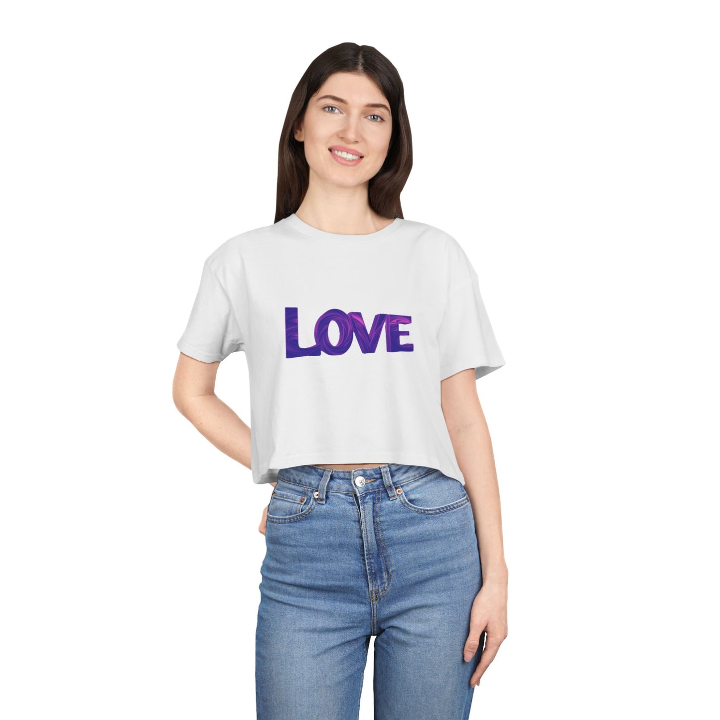 Women's Love Crop Tee