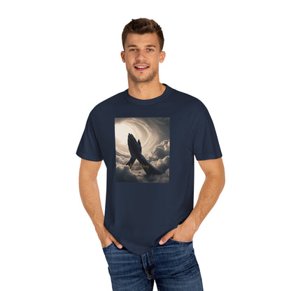 Praying Hands Unisex Garment-Dyed T-Shirt - Spiritual for Everyday Wear