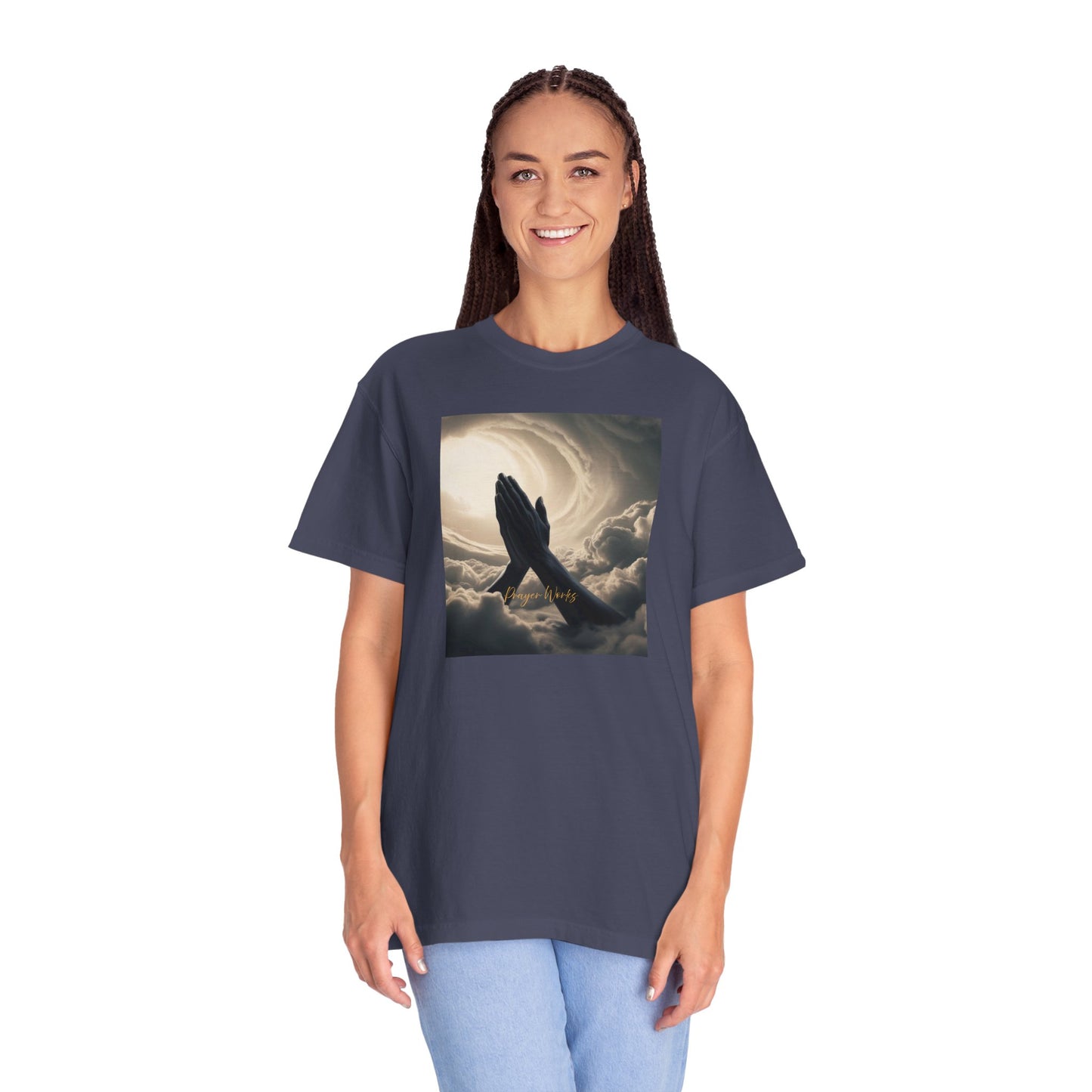 Praying Hands Unisex Garment-Dyed T-Shirt - Spiritual for Everyday Wear