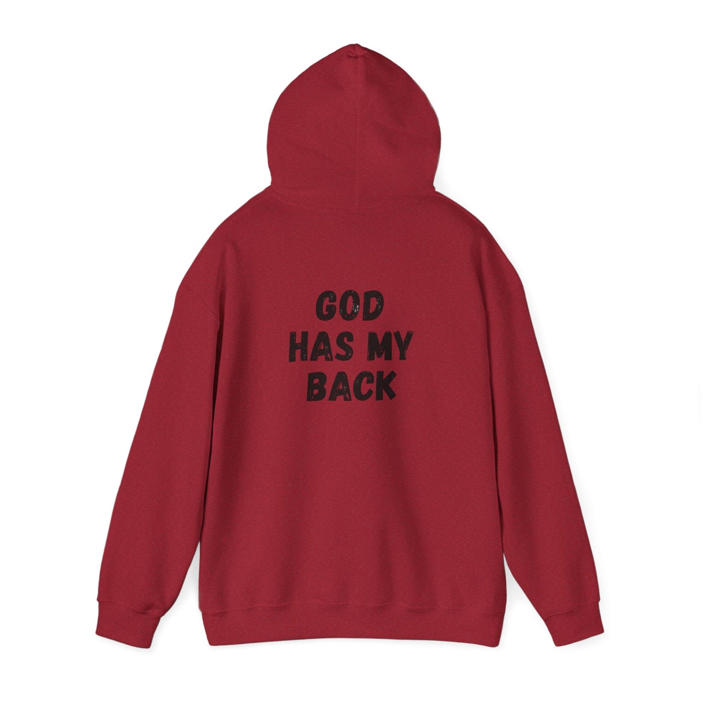 Unisex Heavy Hoodie - 'God Has My Back'