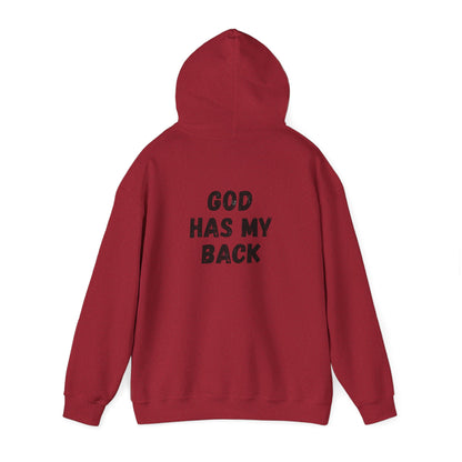 Unisex Heavy Hoodie - 'God Has My Back'
