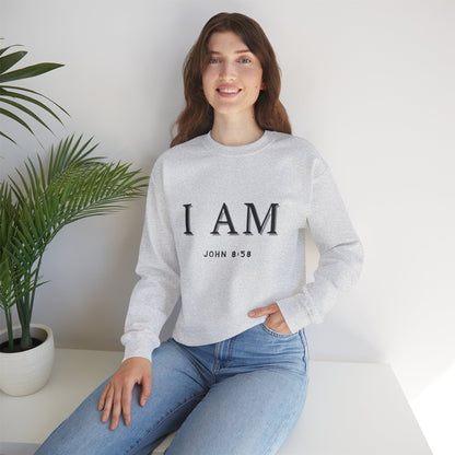 Women's Inspirational I AM Crewneck Sweatshirt -John 8:58