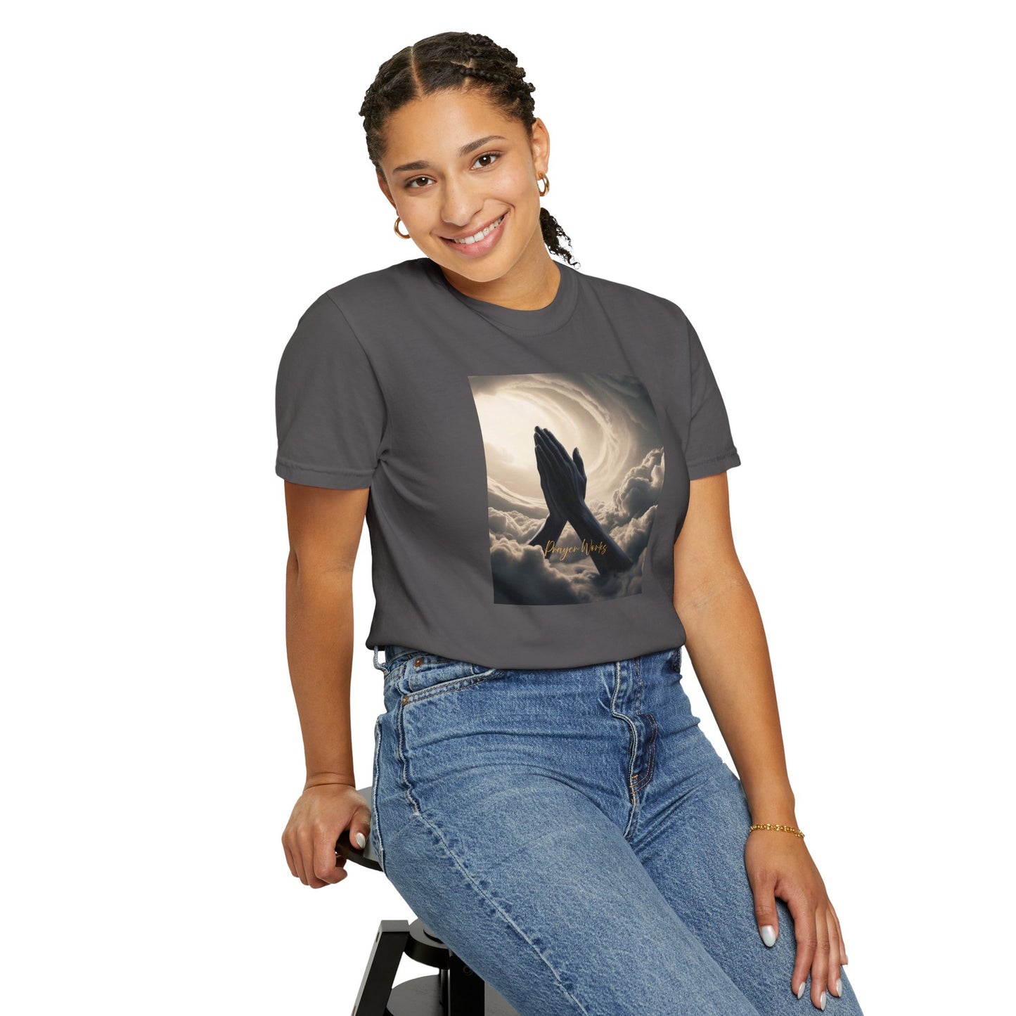 Praying Hands Unisex Garment-Dyed T-Shirt - Spiritual for Everyday Wear