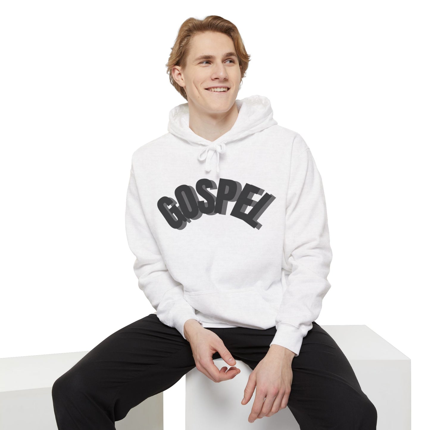 Gospel Unisex Garment-Dyed Hoodie - Casual Comfort for Faith-Inspired Style