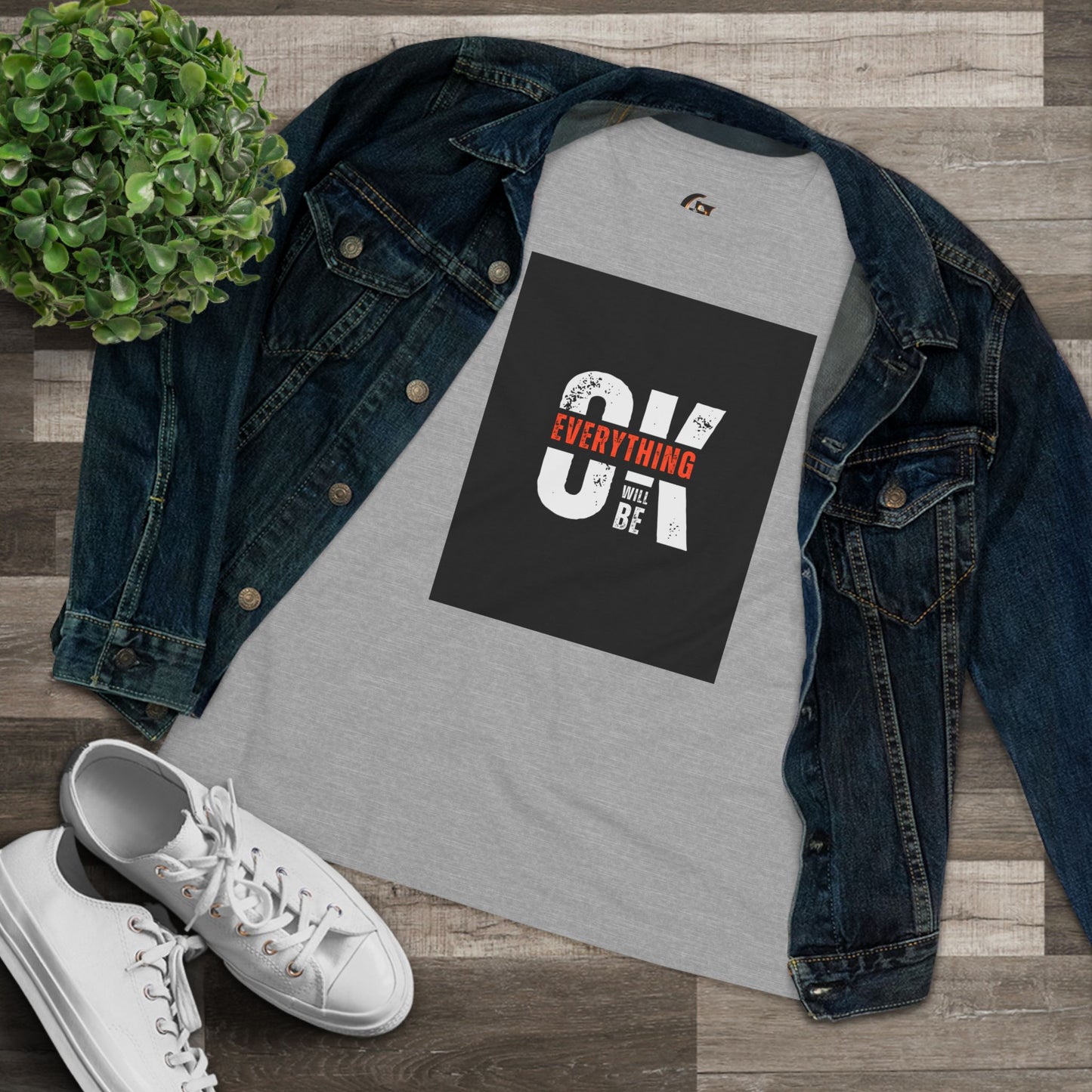 Women's Cotton Tee - 'Everything Will Be OK'