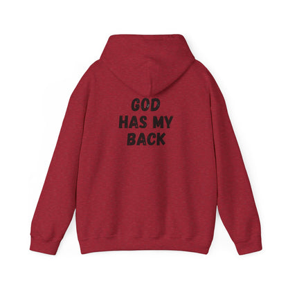 Unisex Heavy Hoodie - 'God Has My Back'