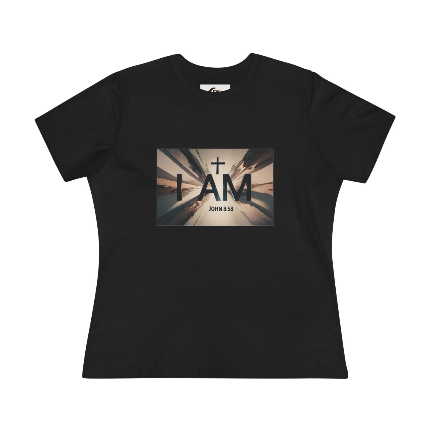 Inspirational Women Cotton Tee - I AM (John 8:58)