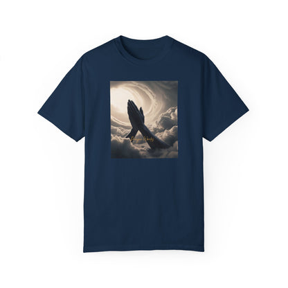Praying Hands Unisex Garment-Dyed T-Shirt - Spiritual for Everyday Wear
