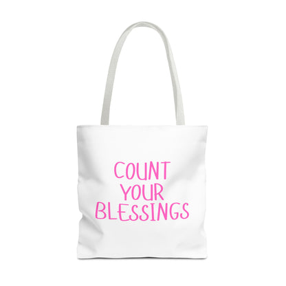 Inspirational Tote Bag - Count Your Blessings