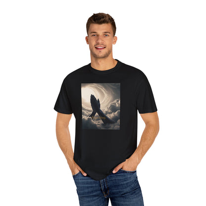 Praying Hands Unisex Garment-Dyed T-Shirt - Spiritual for Everyday Wear