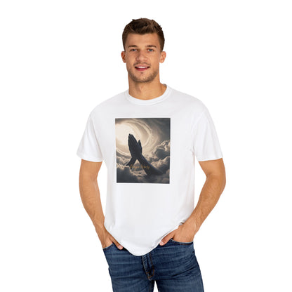 Praying Hands Unisex Garment-Dyed T-Shirt - Spiritual for Everyday Wear