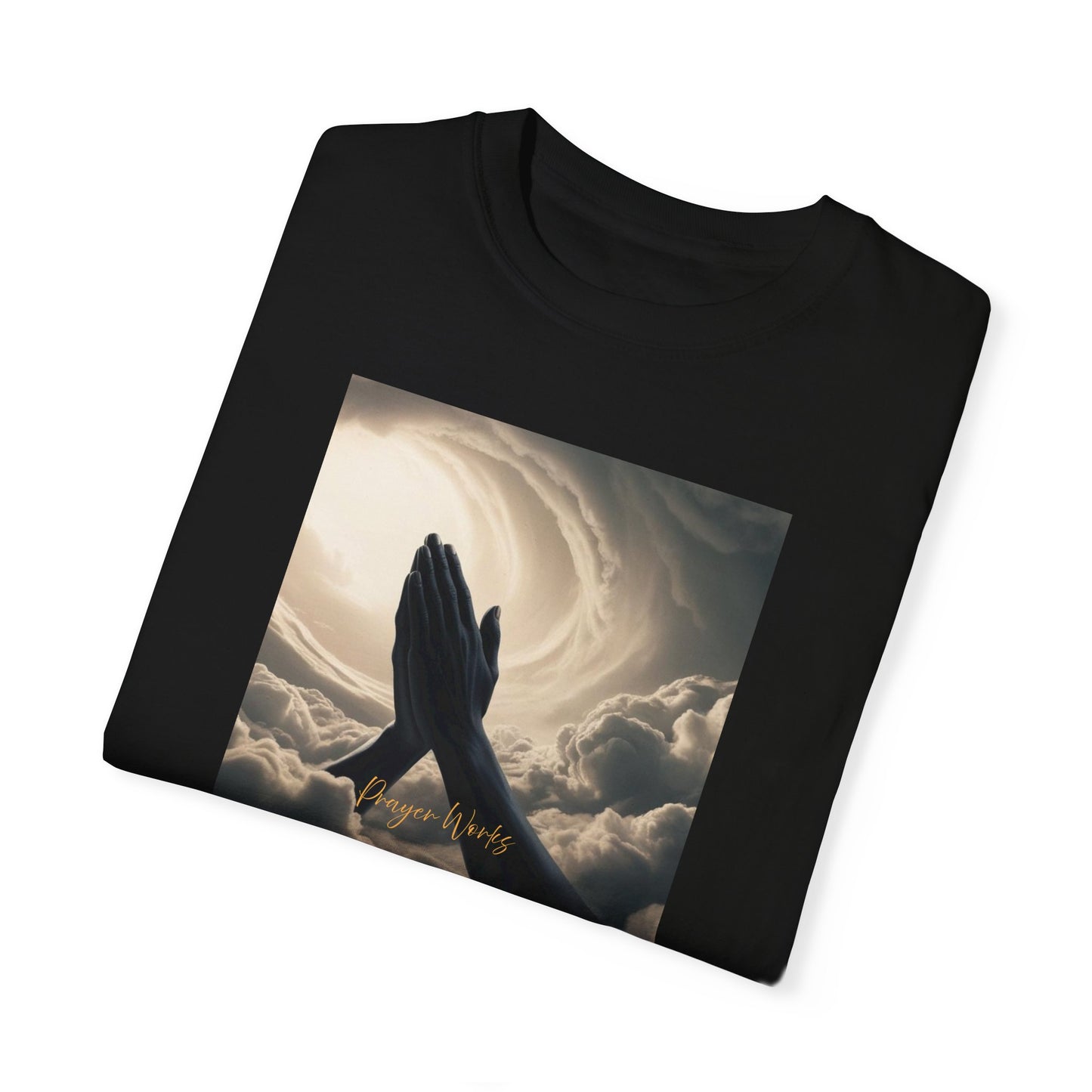 Praying Hands Unisex Garment-Dyed T-Shirt - Spiritual for Everyday Wear