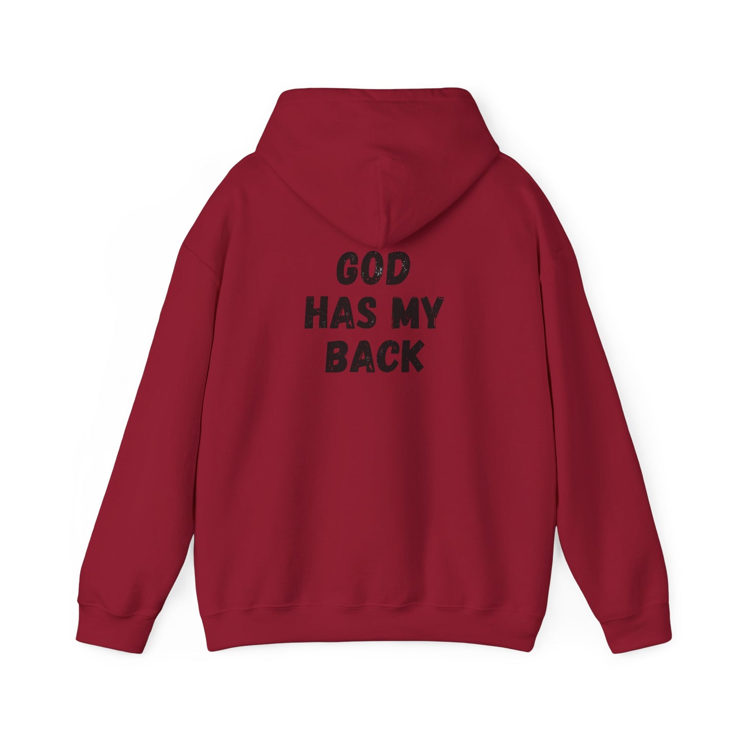 Unisex Heavy Hoodie - 'God Has My Back'