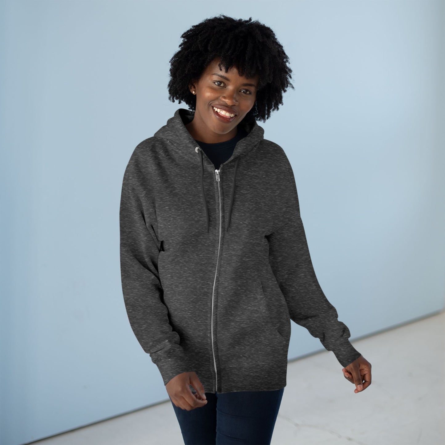 Women's Zip Hoodie - "God Has My Back"