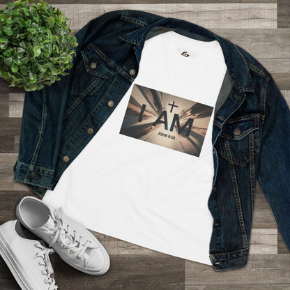 Inspirational Women Cotton Tee - I AM (John 8:58)