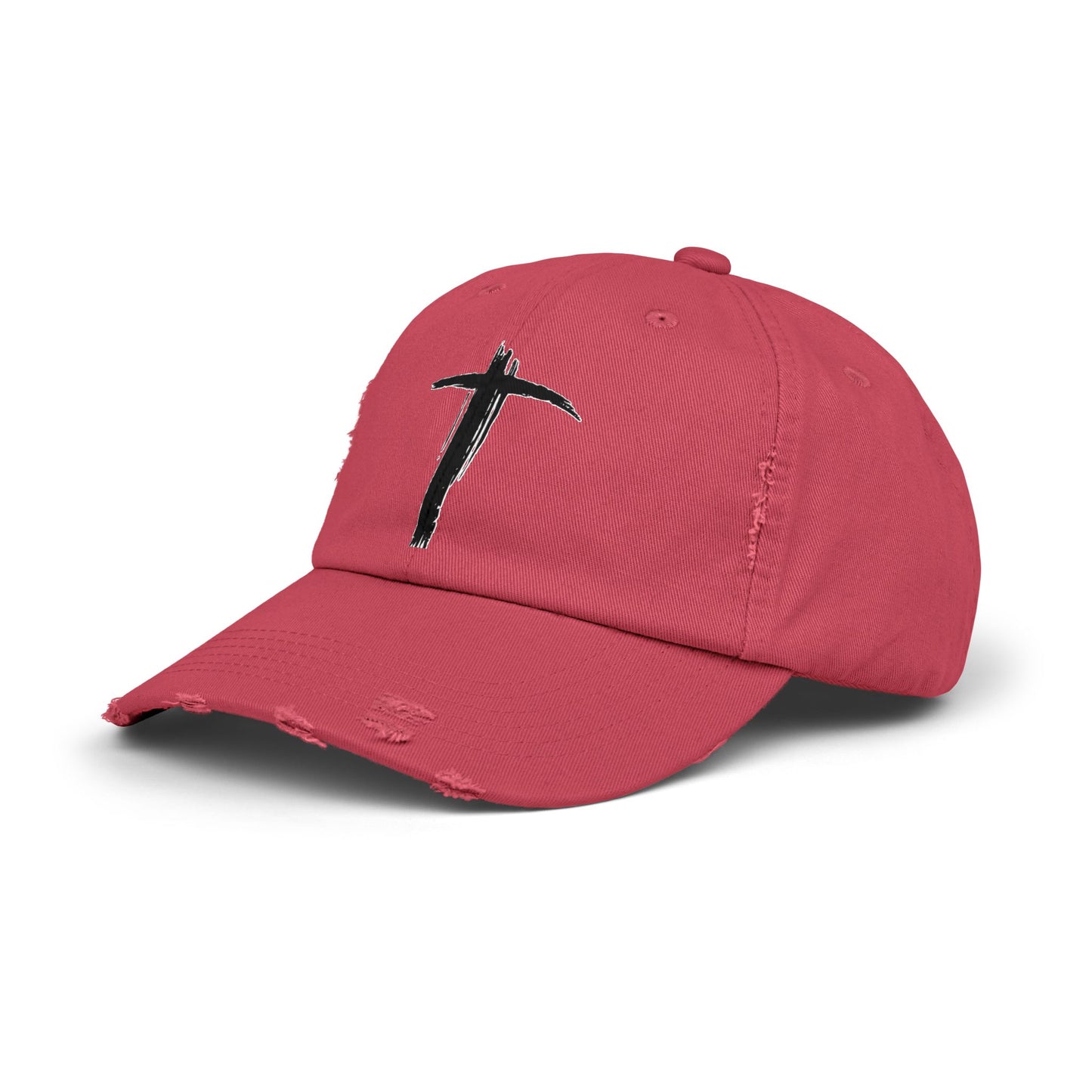 Unisex Vintage Cross Cap - Casual Faith-Inspired Hat