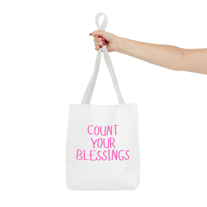 Inspirational Tote Bag - Count Your Blessings