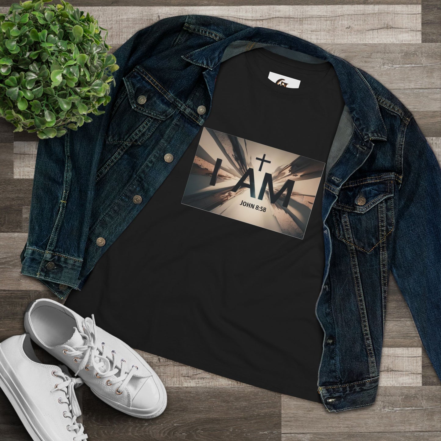 Inspirational Women Cotton Tee - I AM (John 8:58)